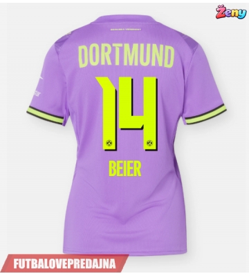 Lacne Ženy Futbalové dres Borussia Dortmund Maximilian Beier #14 2026-27 Krátky Rukáv - Tretina